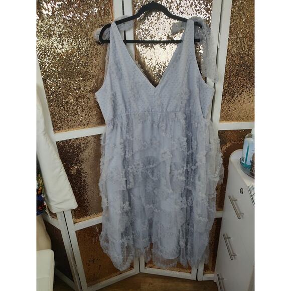 Arula Tulle Tiered Dress Light Lavender Bows Shoulder 1XL - Picture 16 of 16